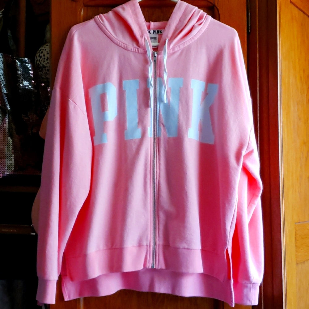 Pink Zip Up Hoodie